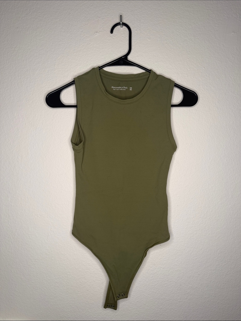 Abercrombie & Fitch Olive Sleeveless Kids Bodysuit
